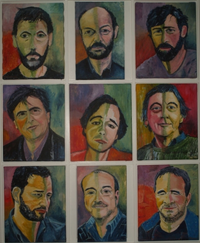 Verzameling Mannen à la Matisse acryl