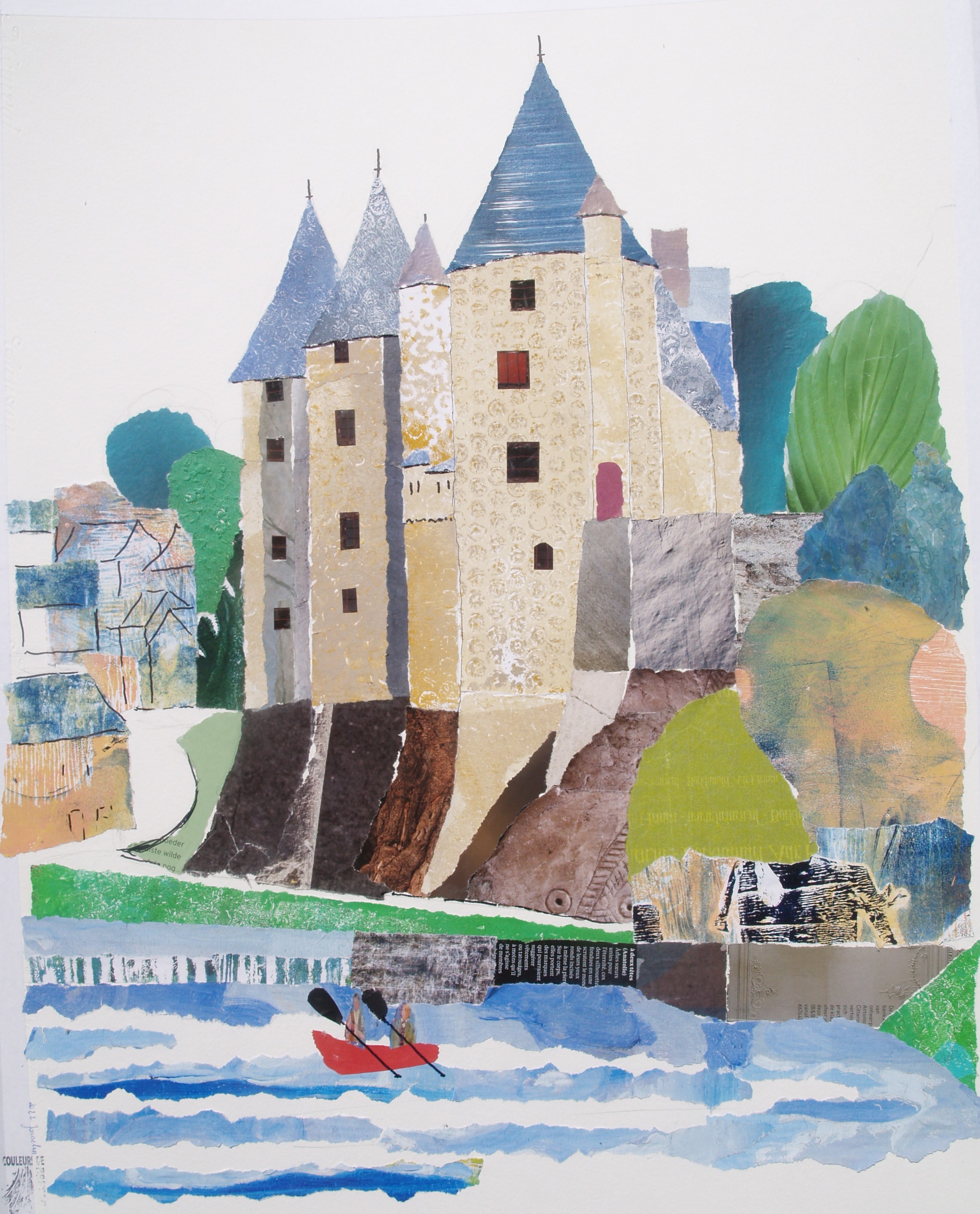 le chateau de Josselin collage